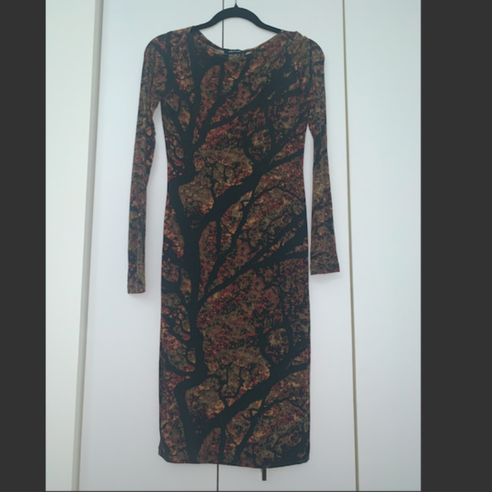 ISABEL DE PEDRO Long Sleeve Midi Dress 6